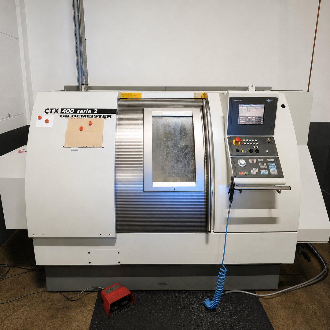 Gildemeister CTX 200e mit angetriebenen Werkzeugen