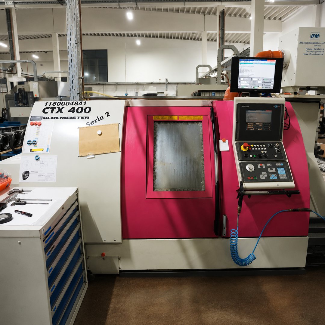 Gildemeister CTX 400e mit angetriebenen Werkzeugen