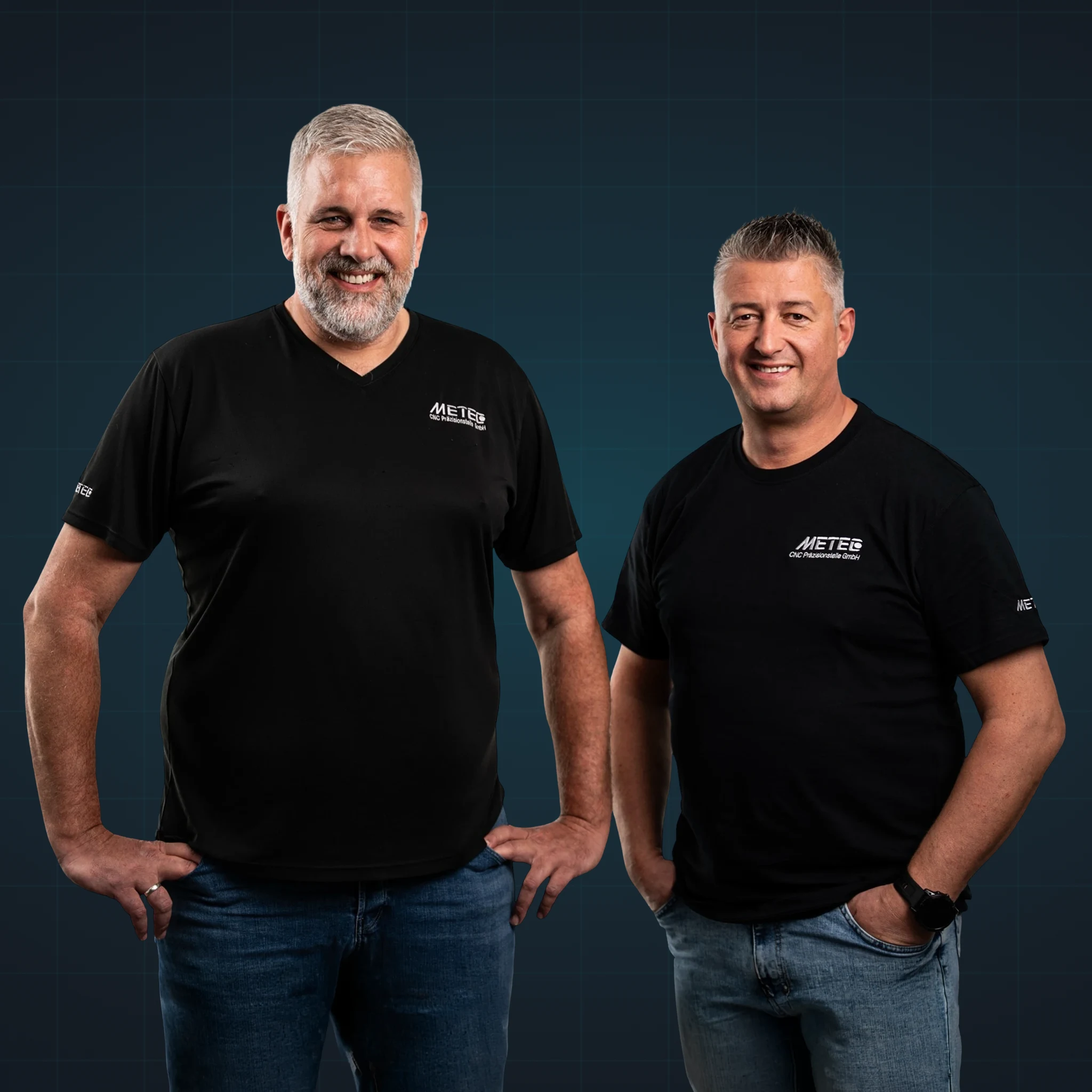 Andreas Ruhs und Dennis Moos, Geschäftsführung METEC